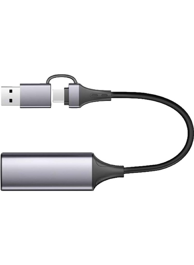 بطاقة التقاط الفيديو بطاقة تسجيل الفيديو رائعة 4K HDMI إلى 1080P 60 هرتز USB C للألعاب ومسجل التلفزيون المتدفق مع محول USB3.0 لضبط - Image 1