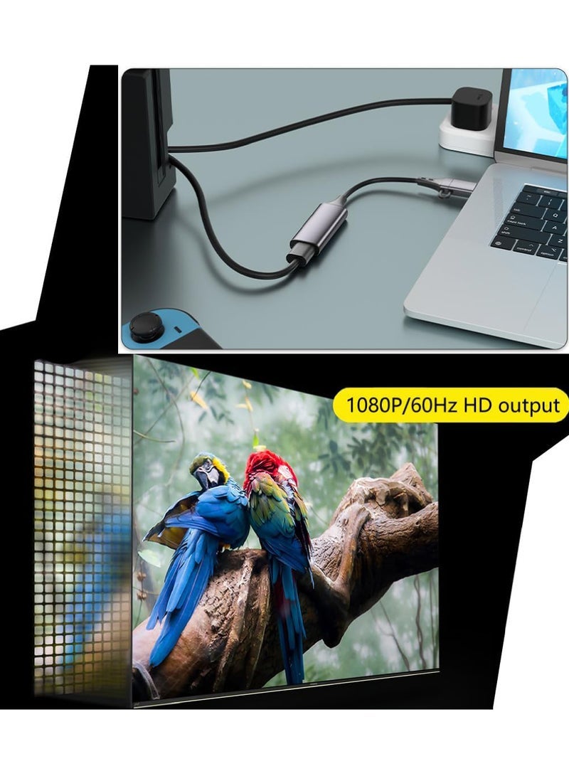 بطاقة التقاط الفيديو بطاقة تسجيل الفيديو رائعة 4K HDMI إلى 1080P 60 هرتز USB C للألعاب ومسجل التلفزيون المتدفق مع محول USB3.0 لضبط - Image 4