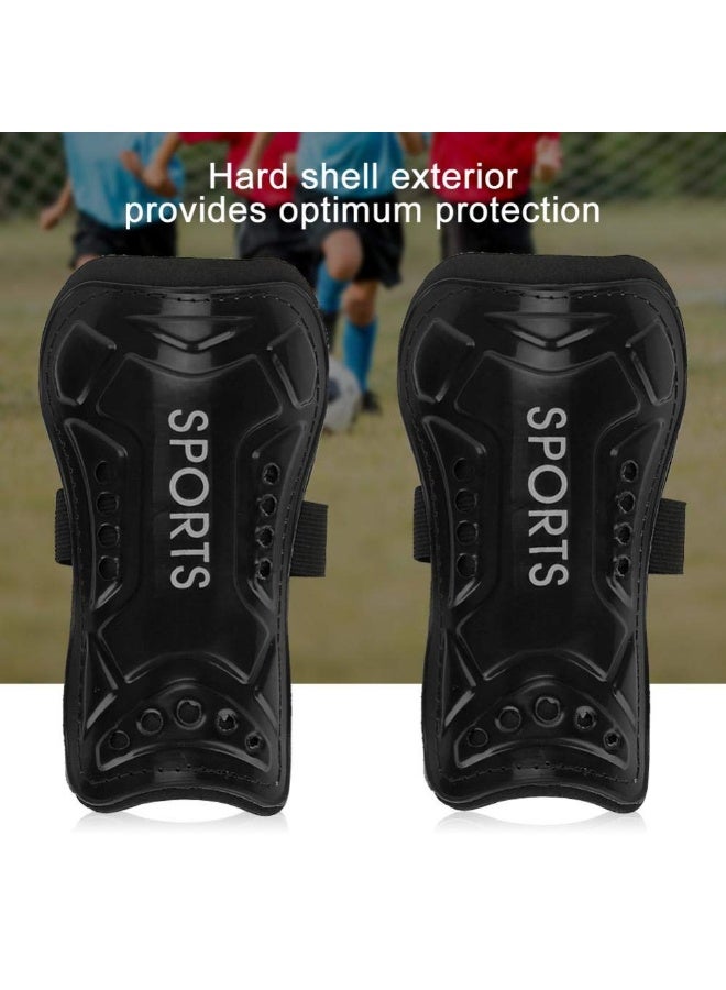 Chabeia 1 Pair Football Shin Pads, Soccer Guards Sports Leg Protector Gear, Sporting Goods | Team Sports | Soccer | Clothing, Shoes & Accessories（Black, Size S） - Image 5