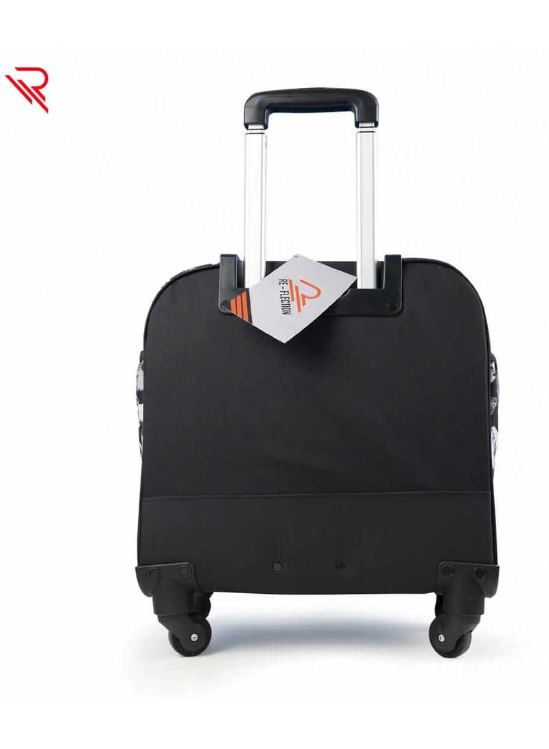 ريفلكشين Reflection School bag 3 PCS set All in One Rolling Trolley Include Pencil case, Lunch bag, Durable, Laptop Compartment, 4 Multi Directional wheels, Telescopic adjustable Handle
