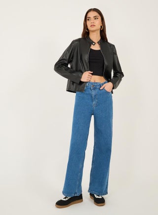 High Rise Asymmetric Waist Straight Leg Jeans - pzsku/Z64278D9C41E5FA167121Z/45/1742284617/24a99291-6516-4579-8851-88e503f69e03