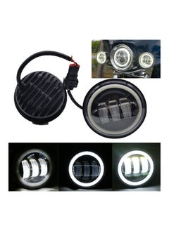 NIBEMINENT 2-Piece Round Motorcycle LED Fog Lamp  - Image 4