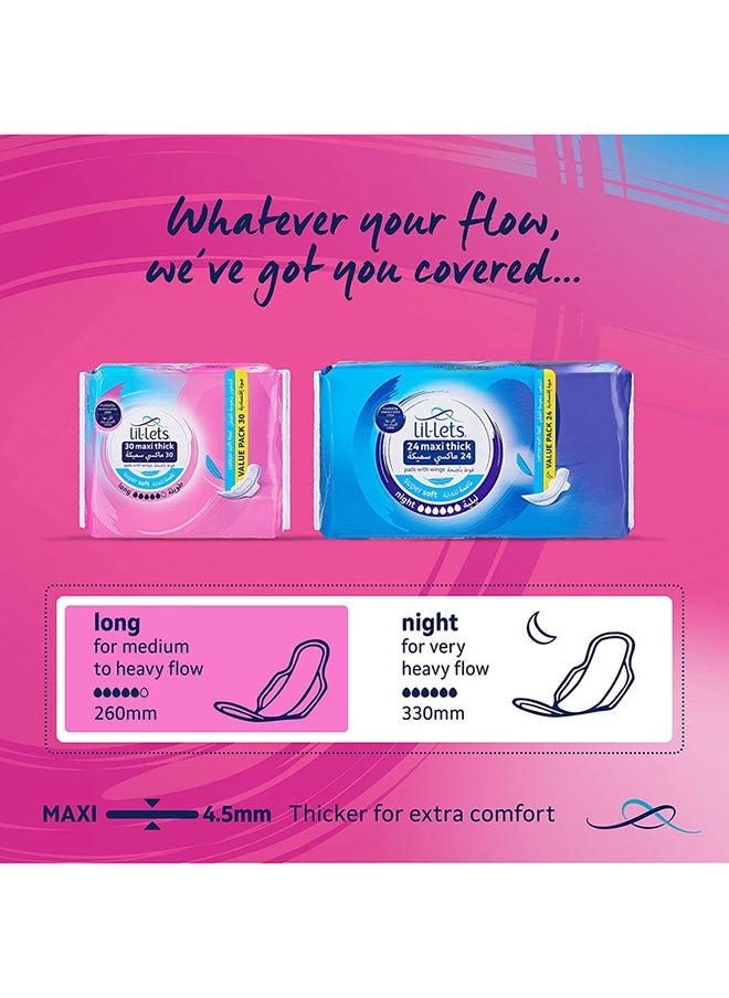 Maxi Thick Super Soft Sanitary Pads With Wings - pzsku/Z64279E28F5ADDBEDEA87Z/45/_/1709216279/0600b552-5f8b-41e3-9218-b12c4224bc6d