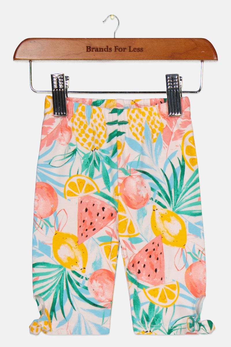 First Impressions Toddlers Girl Allover Print Pull On Pants, Shadow Pink - Image 1