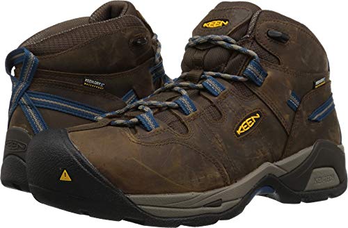 KEEN Utility Detroit XT Mid Steel Toe Waterproof Cascade BrownOrion Blue 95 D M - Image 1