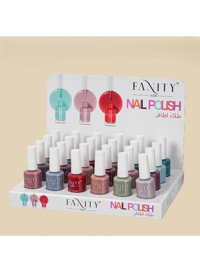فانيتي طلاء أظافر 24 قطعة متعدد الألوان - Image 2