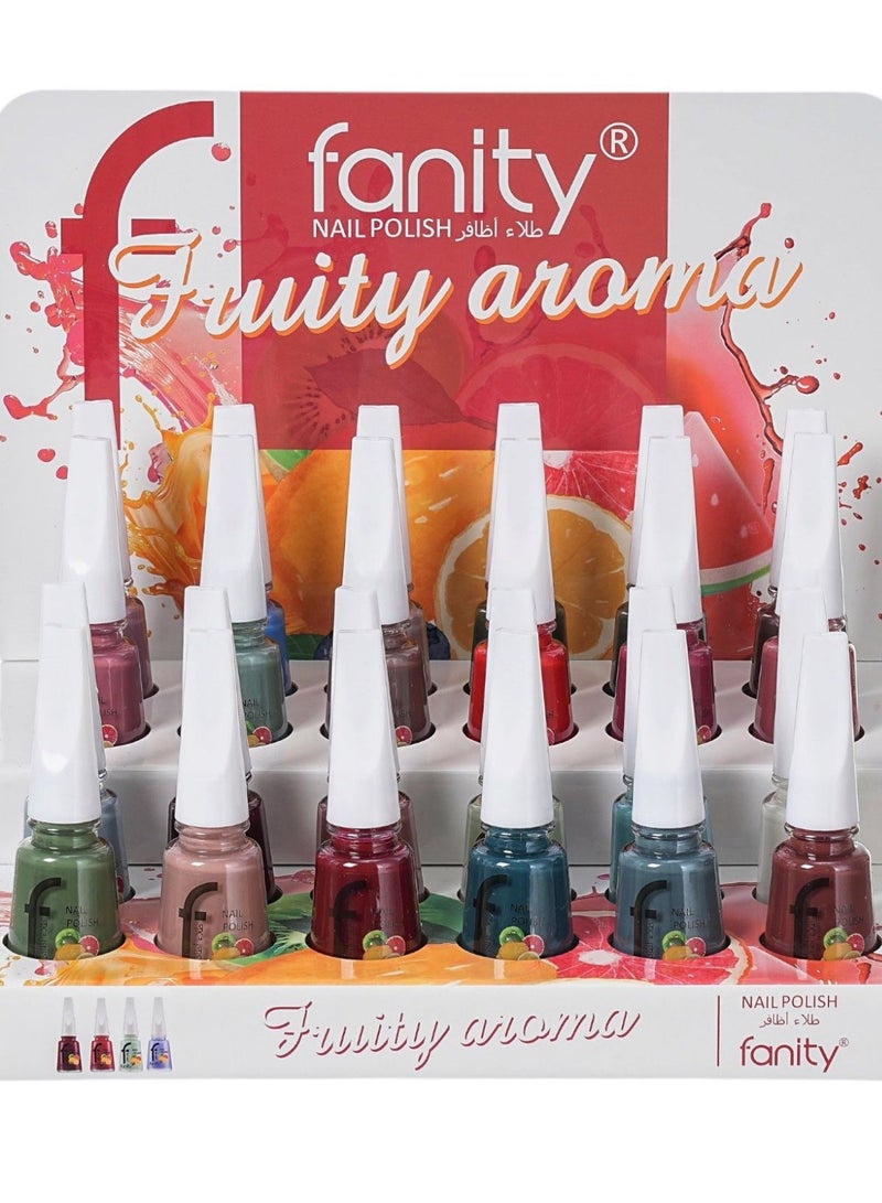 24-Piece Nail Polish Multicolour