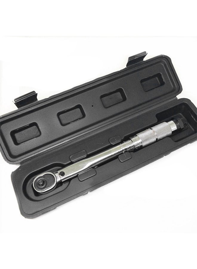 Loquat Adjustable Torque Ratchet Wrench Repairing Spanner Hand Tool Silver - Image 2