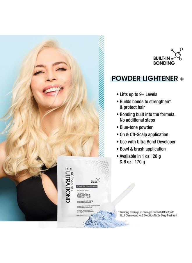 AGE beautiful Permanent Powder Hair Lightener with Ultra Bond Building | Strengthens, Protects & Nourishes | Lifts up to 9+ Levels | For Lightening & Highlights | 1 Oz - Image 3