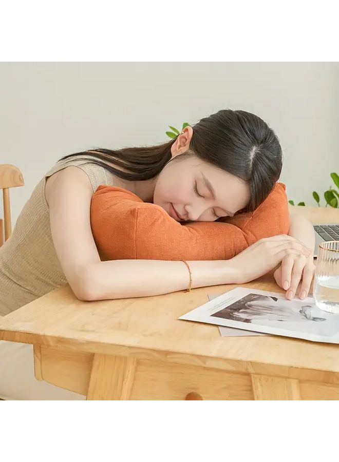 Green Vintage Lumbar Support Pillow Portable Space Themed Chenille Back Cushion - Image 2