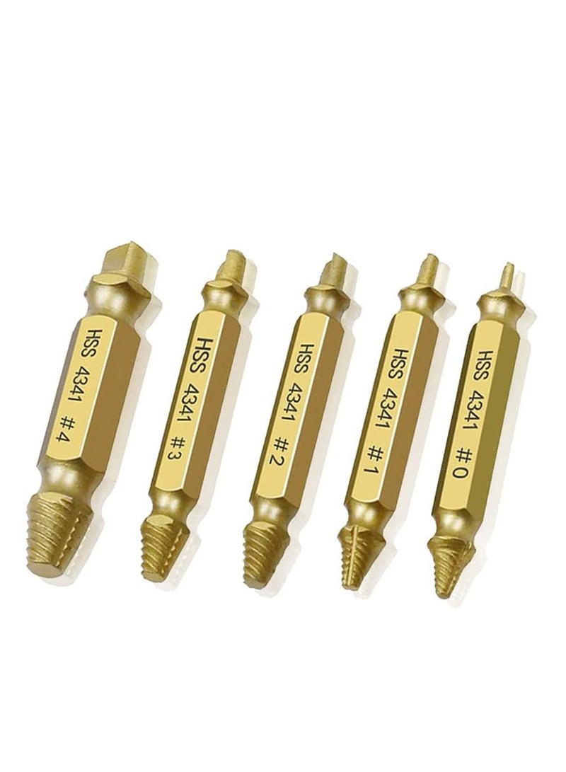 نيبمينينت Damaged Stripped Screw Extractor Kit, DELFINO High Speed Steel HSS 4341 Socket Adapter Removal Set, for Broken Set  - Image 1