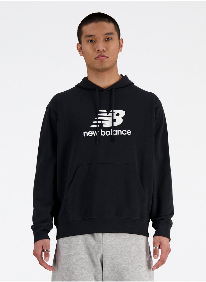 New Balance Essentials French Terry Logo Hoodie  - Image 1
