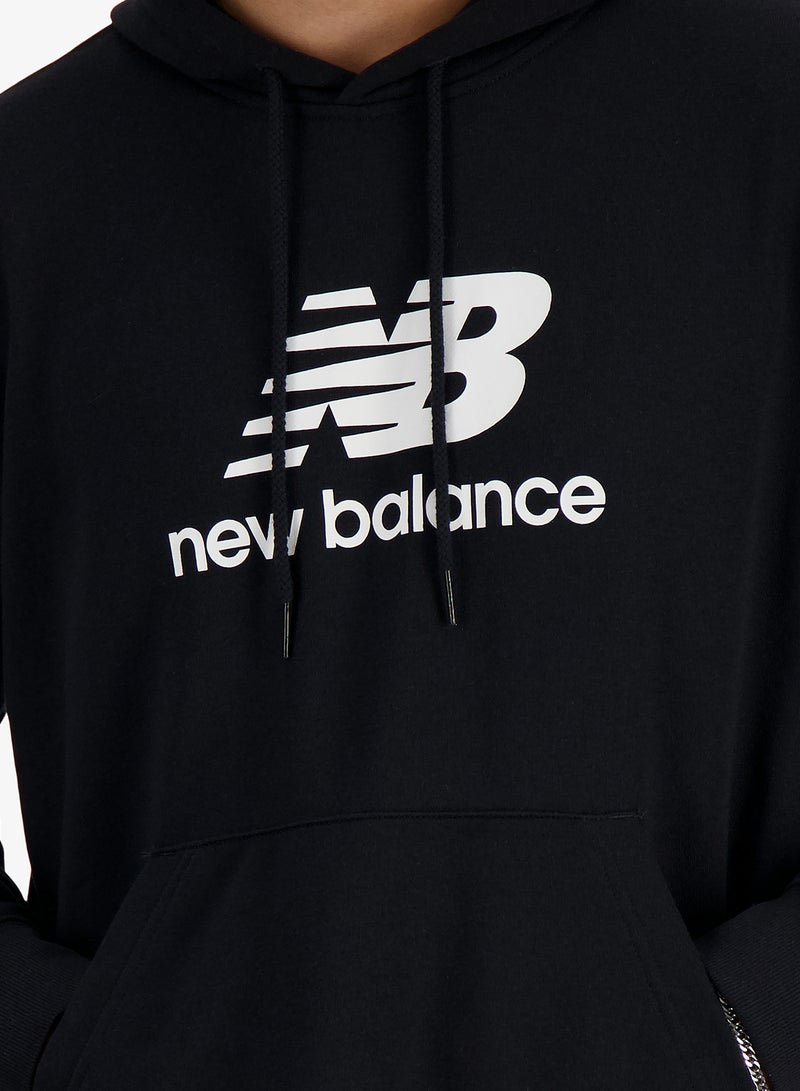 نيو بالانس هودي أساسي بشعار من نسيج التيري الفرنسي - Image 4