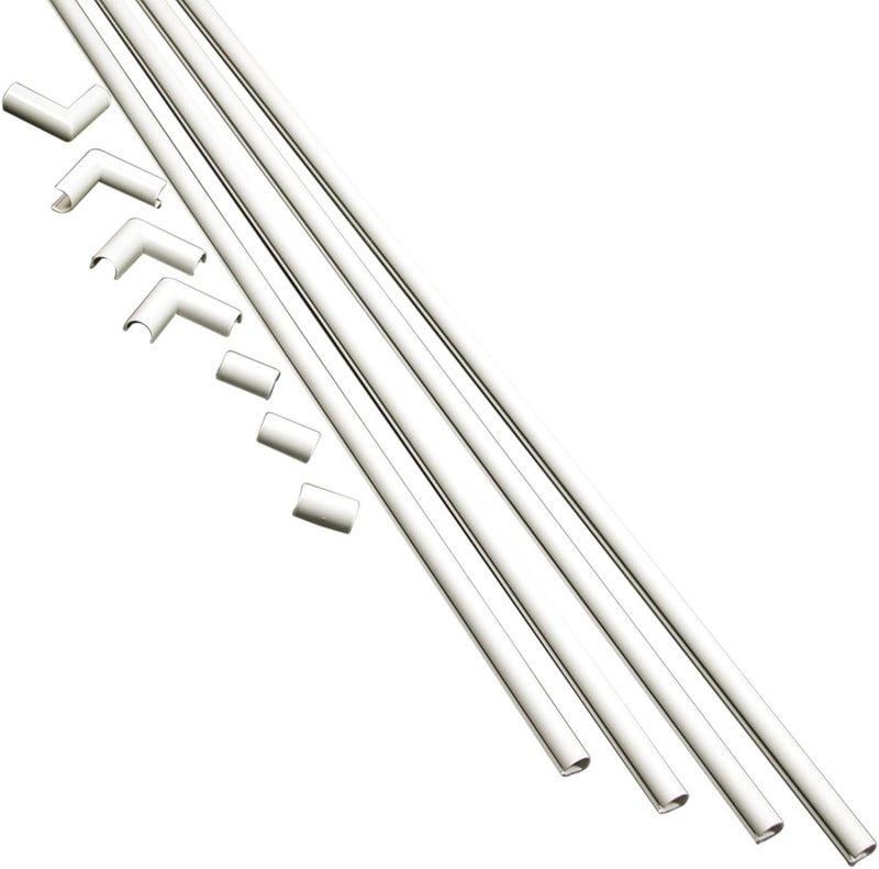 Legrand - Kit Cordmate, Organizer and Hider, Cover, Concealer, and Protector for Wall, Single Cord, CMK10, Paintable