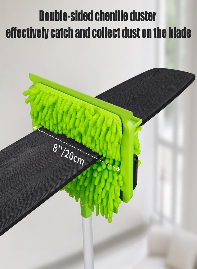 Qaestfy Ceiling Fan Cleaner Duster with 75'' Extension Pole, Flexible High Ceiling Fan Blades Cleaning Tool, Reusable Skinny Duster for Tight Spaces - Image 2