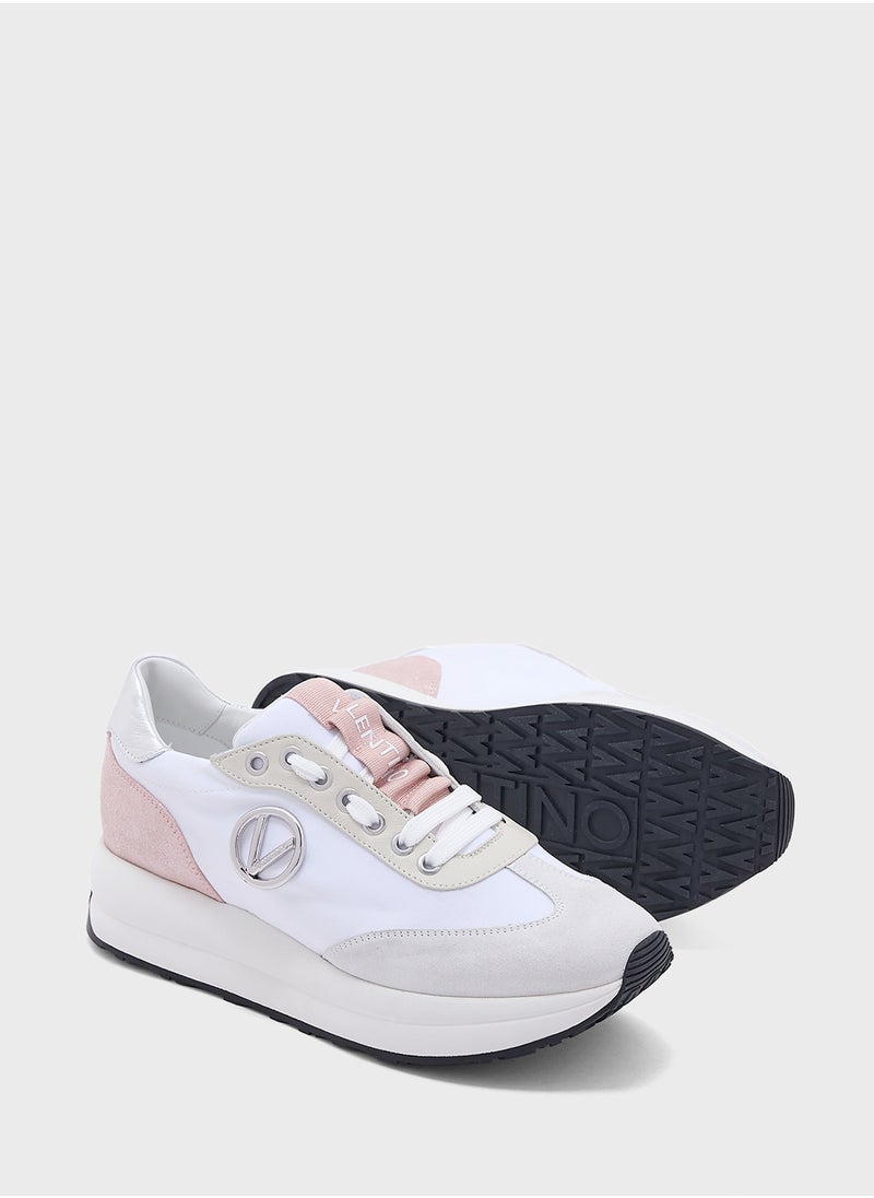 VALENTINO BY MARIO VALENTINO - Lace Up Low Top Sneakers - Image 1