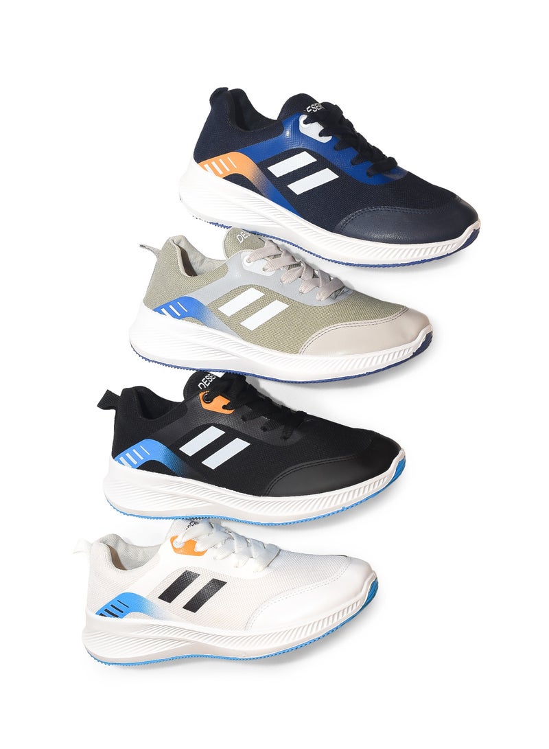 Desert Men's Sportive Knit Sneakers – Stylish Printed Design - Image 5