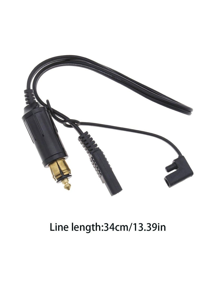 Y&D 12 24V DIN Hella Powerlet Plug to SAE Adapter Connector Compatible BMW Motorcycle with Dust Cap Quick Release and Disconnect New Pure Copper Core  - Image 3