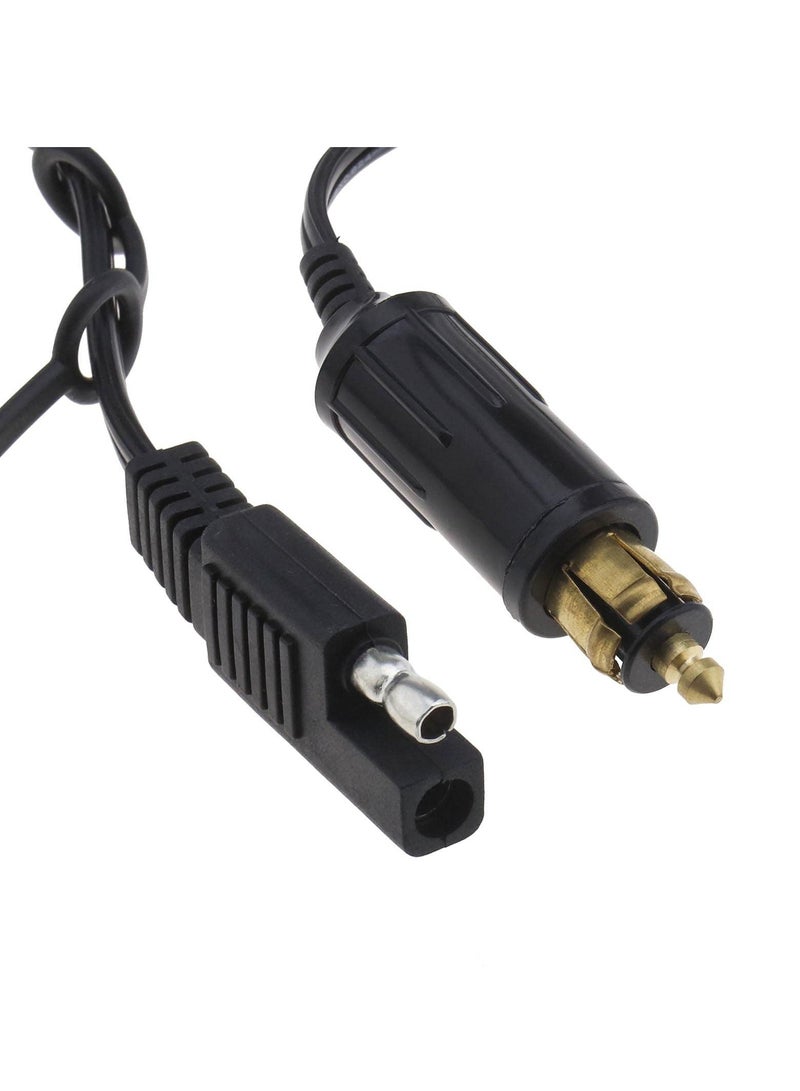 Y&D 12 24V DIN Hella Powerlet Plug to SAE Adapter Connector Compatible BMW Motorcycle with Dust Cap Quick Release and Disconnect New Pure Copper Core  - Image 5