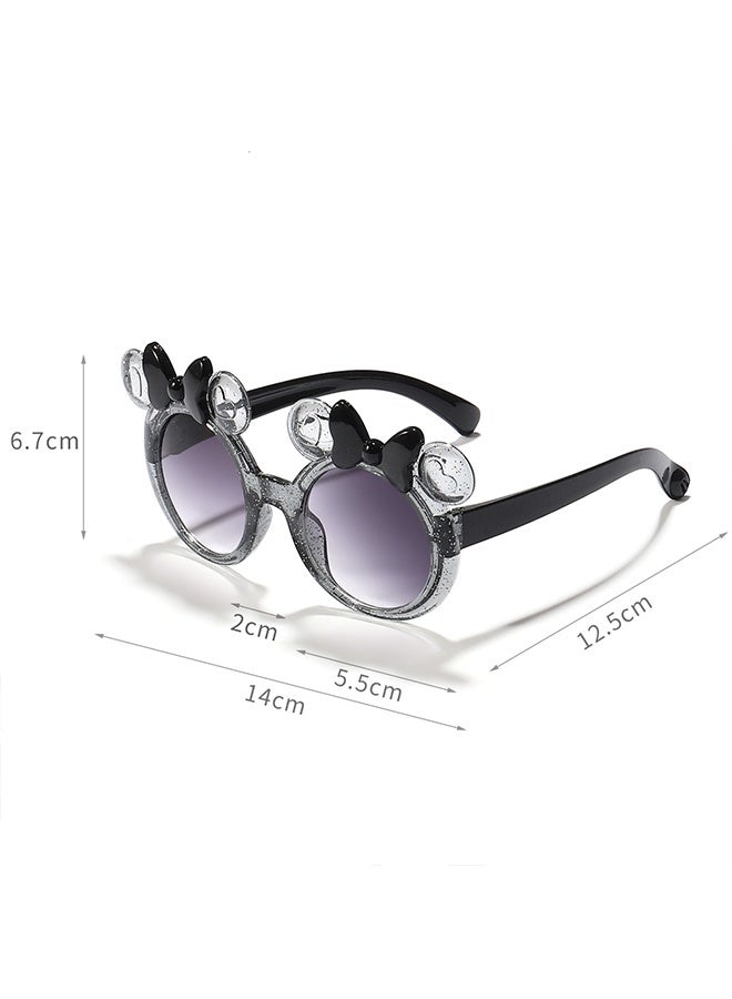 Happy D 3 pieces of children's sunglasses, girls' children's sunglasses set, heart-shaped glasses, fashionable and cute, suitable for children aged 2-12, a cute party gift, suitable for birthday parties, beach, and pool use for boys and girls aged 3-10 - Image 3