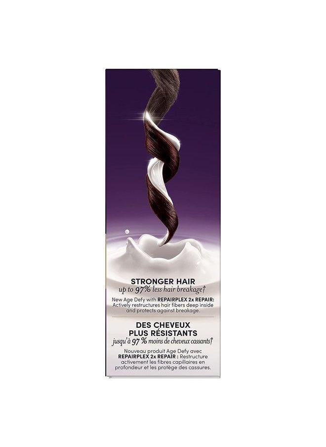 CLAIROL - Age Defy Permanent Hair Dye, 6 Light Brown Hair Color, Pack of 3 - Image 1