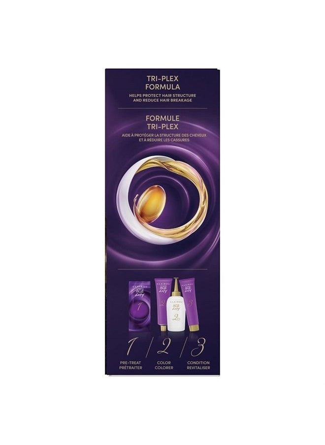 CLAIROL - Age Defy Permanent Hair Dye, 6 Light Brown Hair Color, Pack of 3 - Image 1
