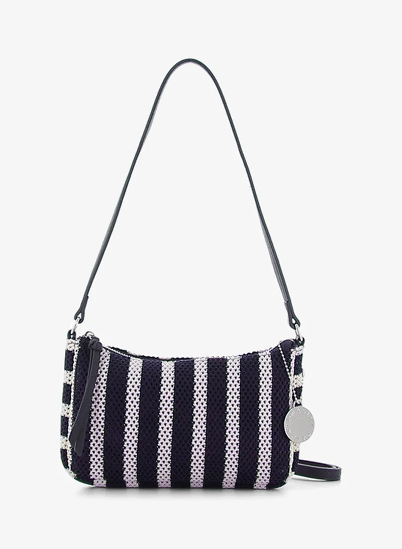 Marina Galanti Women's Aglientu Knit-Effect Hobo Shoulder Bag - Blue