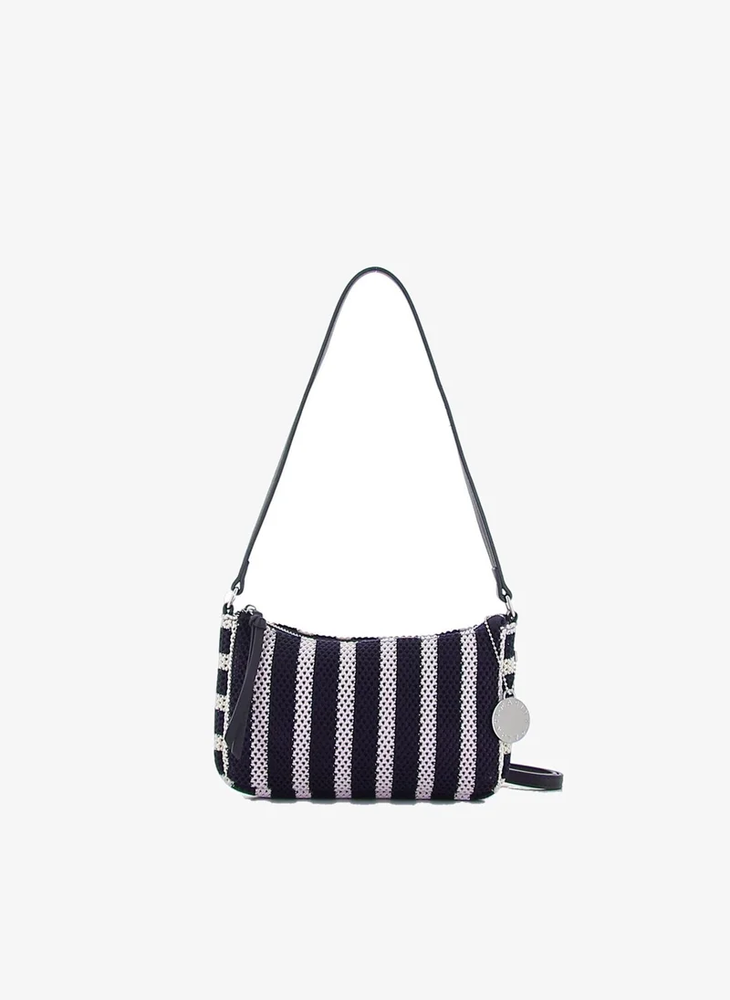 Marina Galanti Marina Galanti Women's Aglientu Knit-Effect Hobo Shoulder Bag - Blue