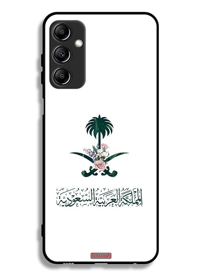 Tolwak Samsung Galaxy A24 4G Protective Case Cover Kingdom Of Saudi Arabia Sign Of Flowers - Image 1