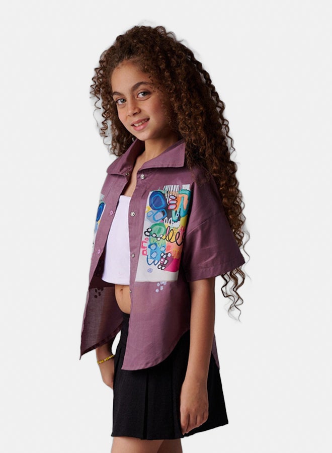 جودي ميني قميص مطبوع ارت - Image 2