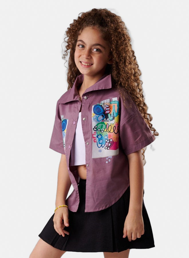 جودي ميني قميص مطبوع ارت - Image 1