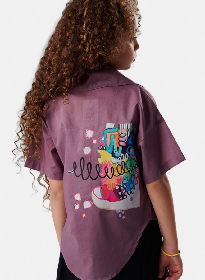 جودي ميني قميص مطبوع ارت - Image 3