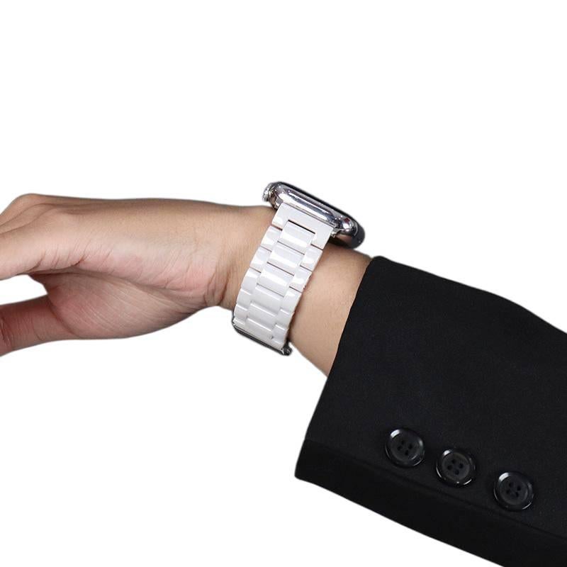 سوار ساعة ذكية متوافق مع Apple Watch بملاءمة قابلة للتعديل وحزام بديل للاستخدام اليومي باللون أزرق قابل للتعديل - JOVA - Image 4