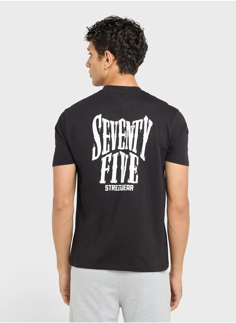 Seventy Five Basics Printed T-Shirt