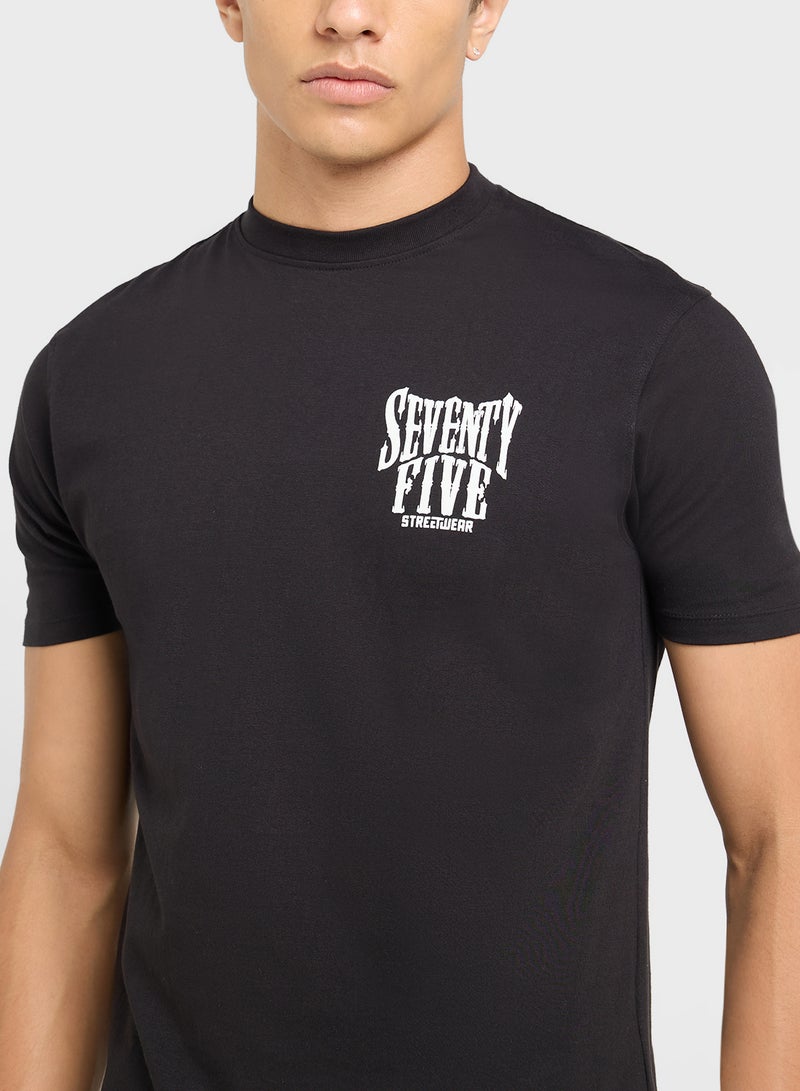 سفنتي فايف بيسيكس تيشيرت مطبوع - Image 3