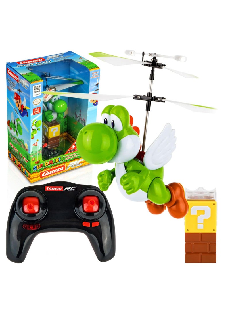 Carrera Super Mario Flying Yoshi I Remote-Controlled Electric Helicopter For Ages 8 And Up I Including Remote Control & Batteries I Toy For Children & Adults I For Indoor & Outdoor  - Image 1
