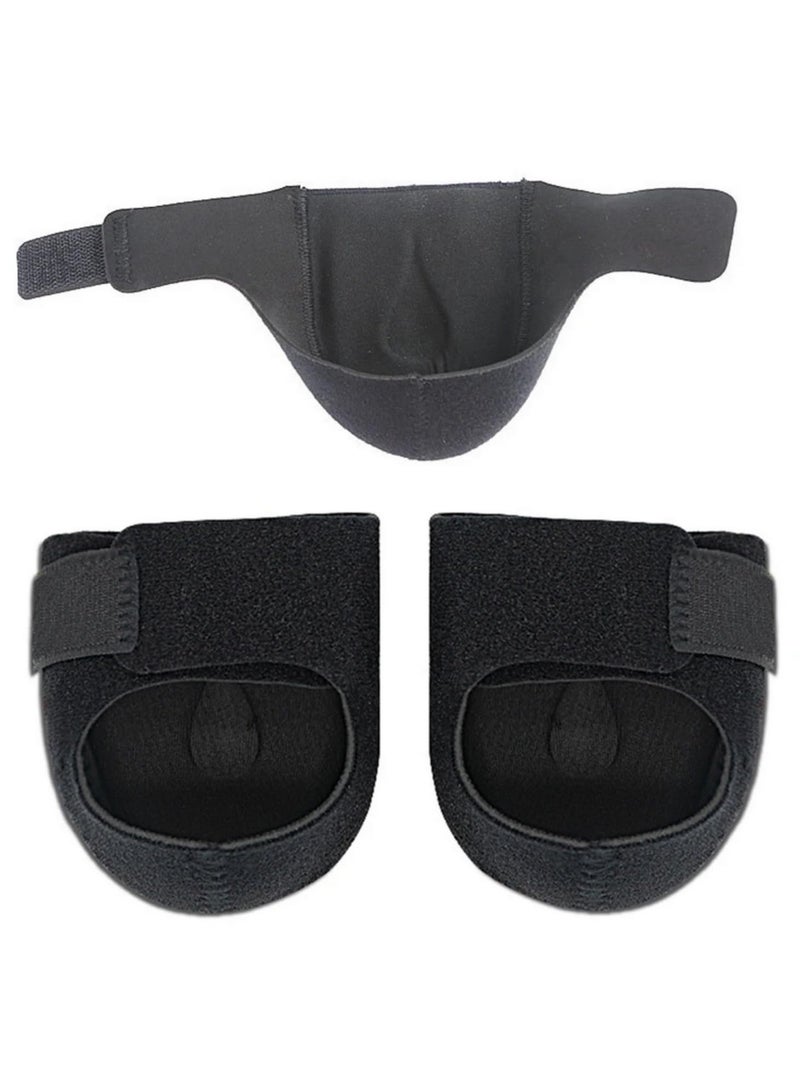 1 Pair Gel Heel Protectors for Plantar Fasciitis & Heel Pain Relief Cushioned Heel Cups for Men & Women, Achilles Tendonitis, Dry Cracked Heels Supportive & Adjustable (SM120) - Image 2