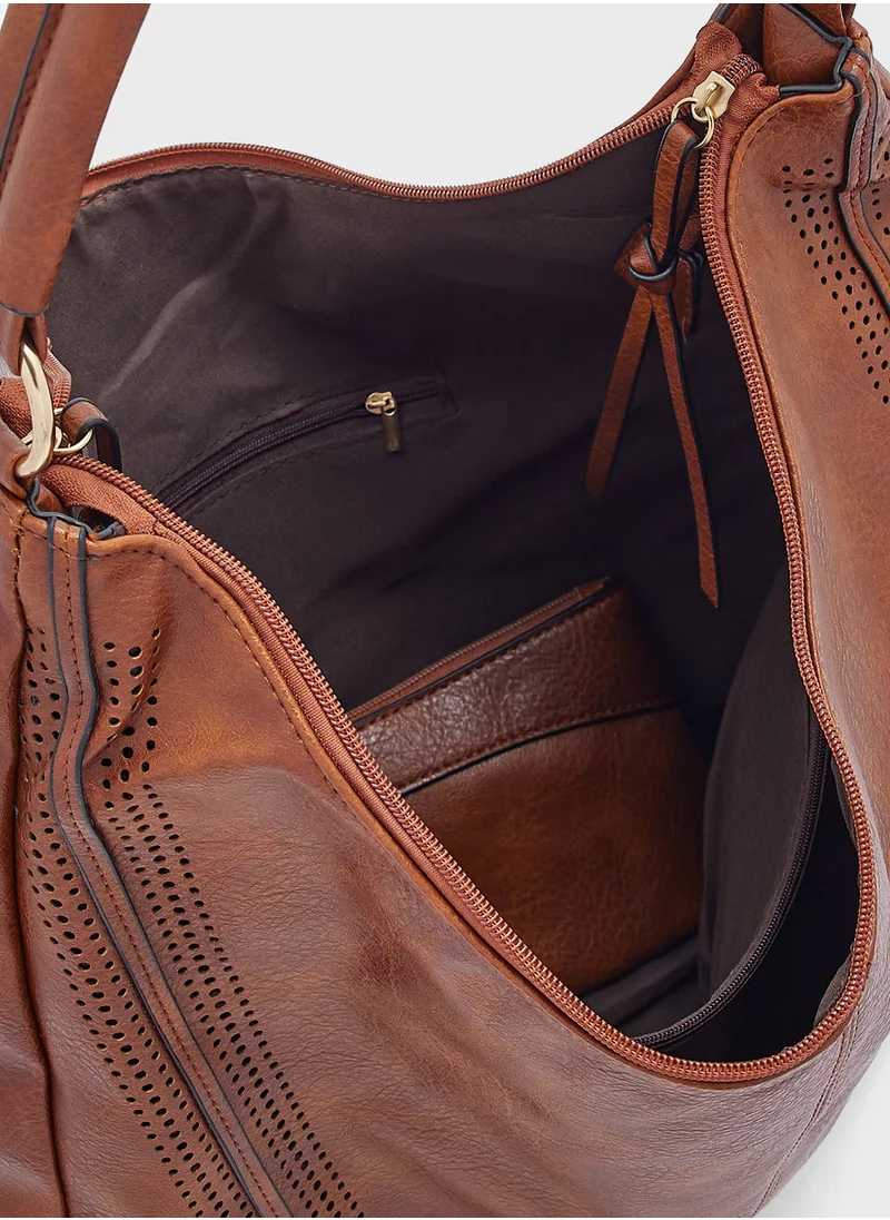 ELLA 2 In 1 Slouchy Shopper Bag With Wallet