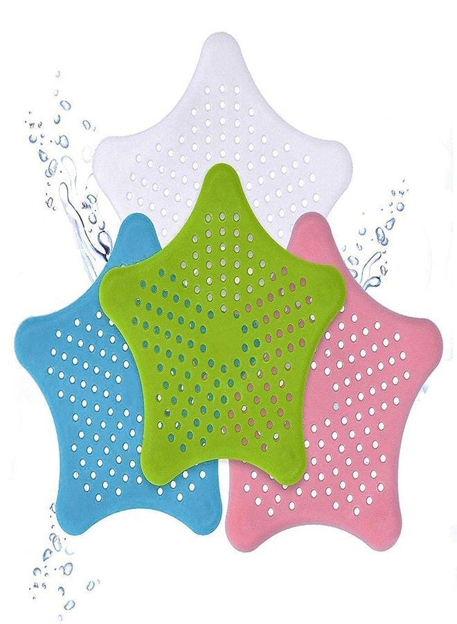 NOBILEA Silicon Sink Basin Strainer Stopper for Kitchen, Bathroom - Star Shaped Shower Drain Strainers, Hair Catcher with Suction Cups for Waste Filter, Pack of 1 - Image 2
