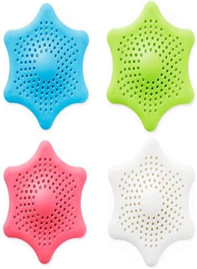NOBILEA Silicon Sink Basin Strainer Stopper for Kitchen, Bathroom - Star Shaped Shower Drain Strainers, Hair Catcher with Suction Cups for Waste Filter, Pack of 1 - Image 3