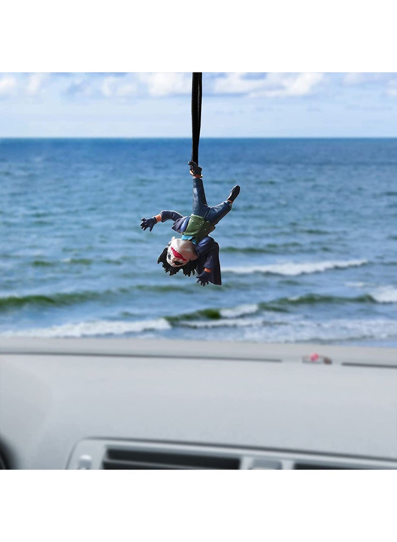 Clown Car Pendant Interior Rearview Mirrors Charms Hanging Ornament, Rear View Mirror Hanging Accessories, Funny Accessories for Office Home Hanging, Micro Landscape Decor, Birthday Romantic Gift - Image 4