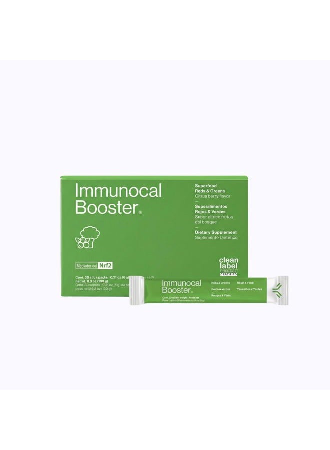 Immunocal Booster – Supplement with Over 50 Fruits & Veggies, Relieves Inflammation, Immune Support, Antioxidant, Selenium + Sulforaphane (Nrf2 Activator™) | Gluten Free, Sugar Free | 30 Servings - Image 1