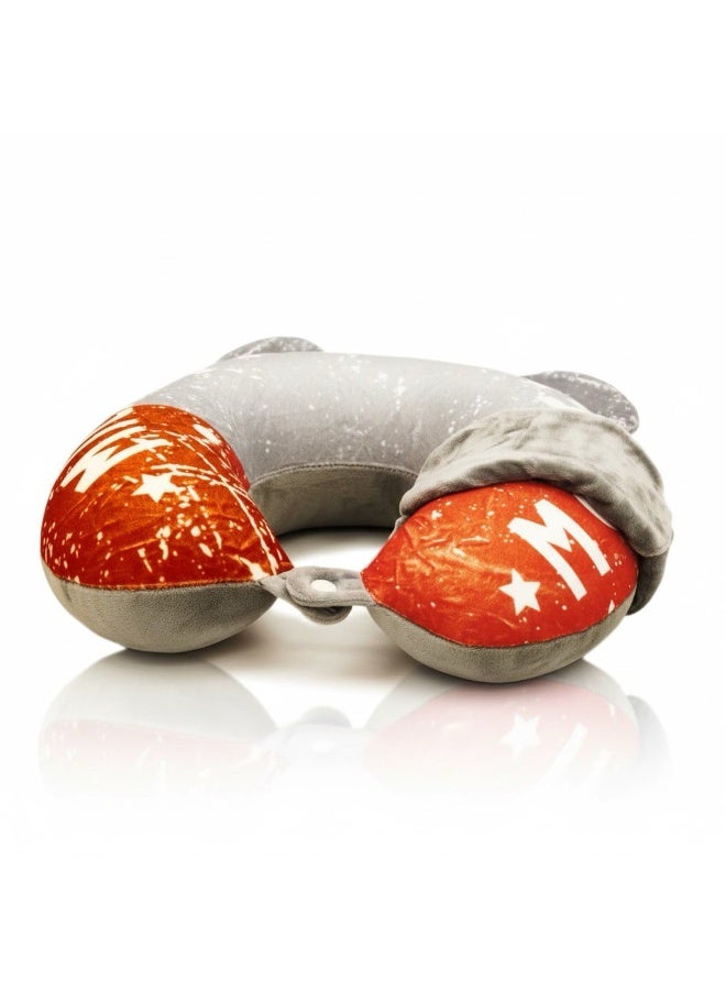 وسائد رقبة طبية مستوردة مع غطاء للعين وحشوة فايبرعالية الكثافة لدعم الرأس أثناء السفر والجلوس AH - Image 2