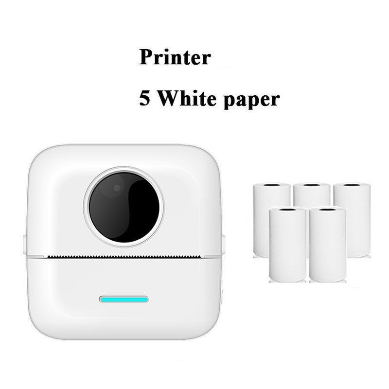 Portable Thermal Po Printer Pocket-Sized Student Mini Error-Proof Thermal Paper Micro Printer - Image 1