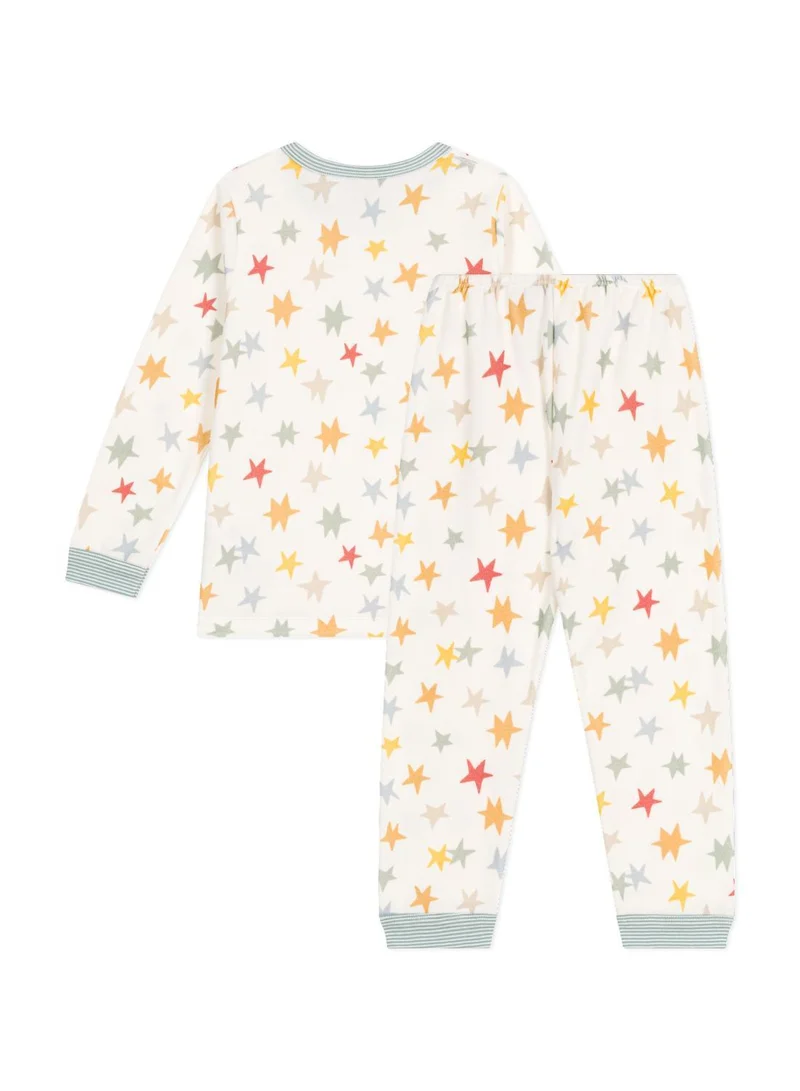 بيتي باتو Children's star print velour pyjamas.