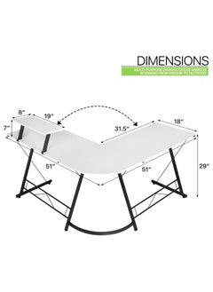 Gaming Table, Gaming Desk, Home Office Table, L-shaped Computer Desk of High Quality and Easy to Install - pzsku/Z6429726E5981204870CCZ/45/_/1733898445/0f5dbc17-741e-4659-8077-53726e1f5414