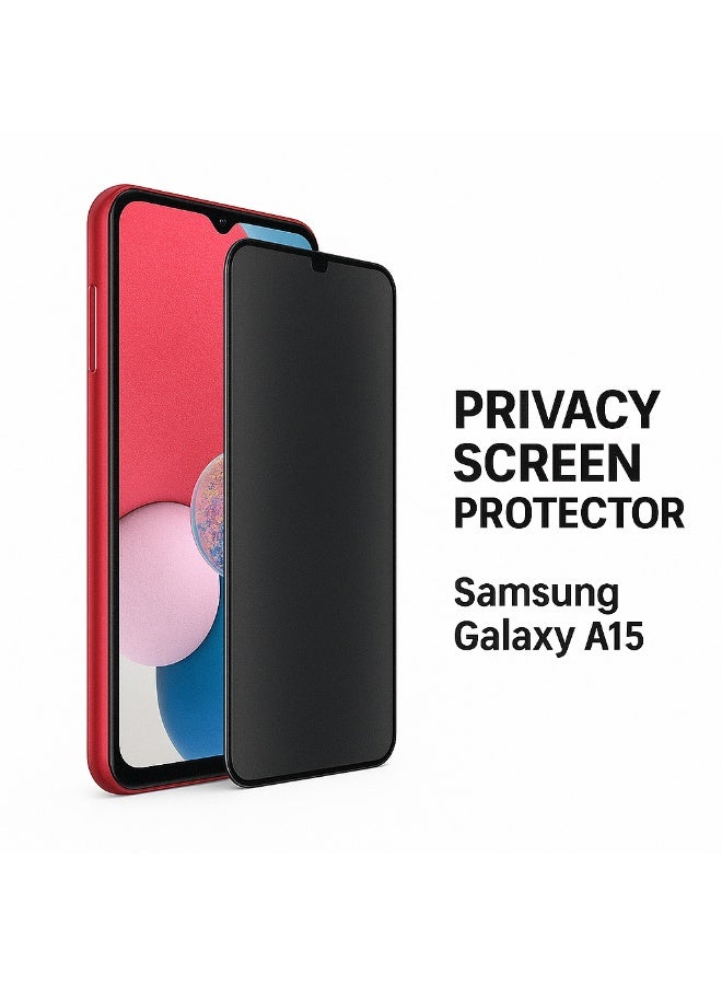 اسكرينة خصوصية لهاتف Samsung Galaxy A15 – حماية متطورة وخصوصية تامة ضد التطفل بوضوح عرض عالي - Image 1