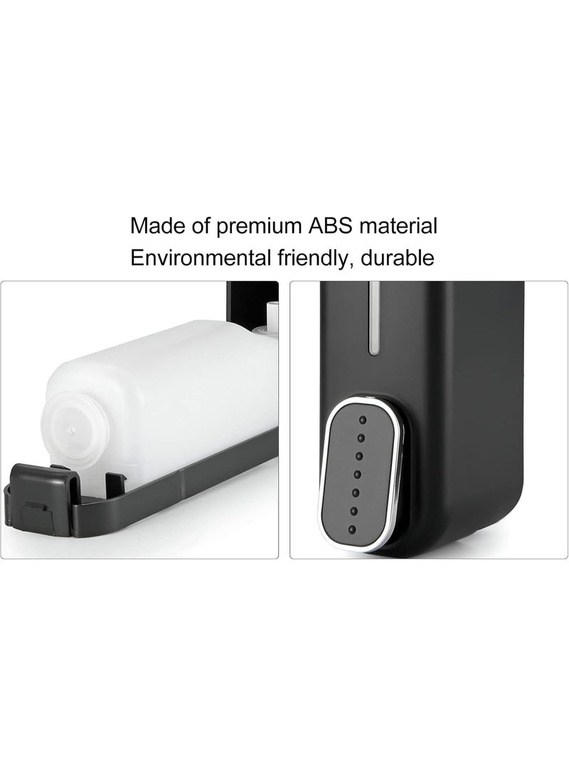 Black Wall Mounted Soap Dispenser, Single Chamber, 300ML, Shampoo, Conditioner, Body Wash, Commercial, Home, Shower Gel, Soap Dispenser - Image 5