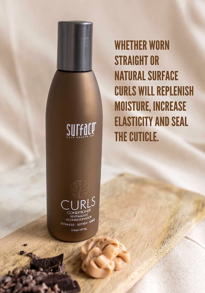 Surface Hair - Curls Moisturizing Conditionerâ€“ Defines, Adds Shine, and Provides Frizz Free Style Longevity - 6 fl oz - Image 2