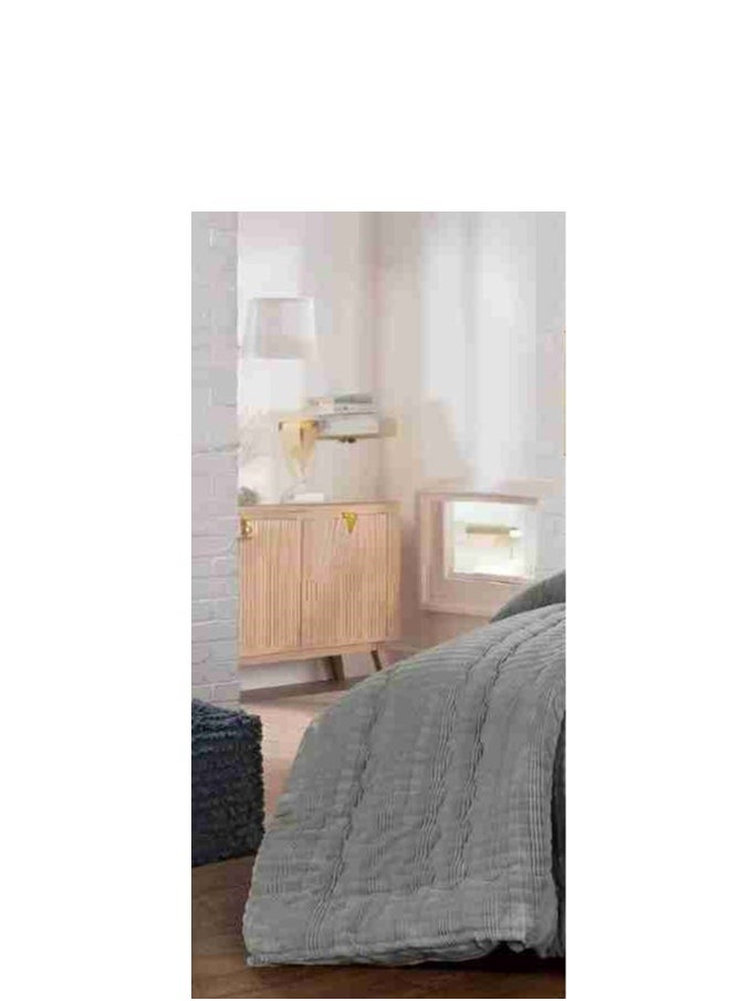 Xi Duo Duo Winter double bedspread, embroidered with soft velvet and luxurious fur to give you warmth and add beauty and elegance to your room, size220*240 cm  - Image 3